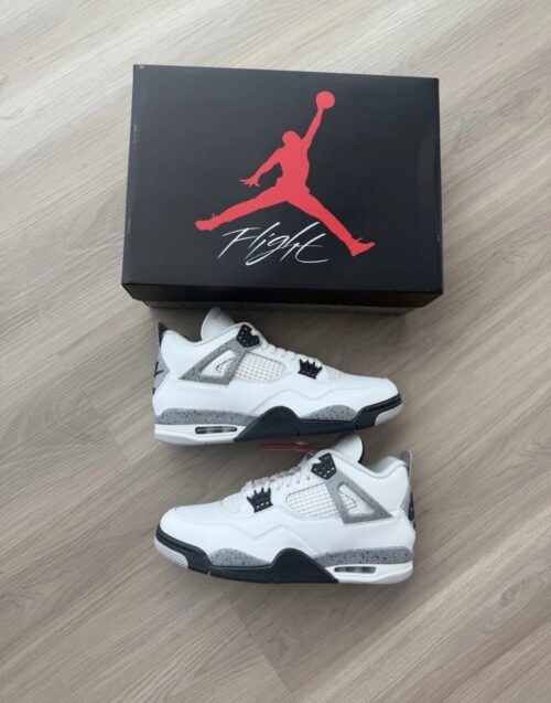 SIZE 6Y GS BRAND NEW Air Jordan 4 Retro OG 'White Cement' 2025 FV5029-100