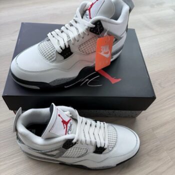 SIZE 6Y GS BRAND NEW Air Jordan 4 Retro OG 'White Cement' 2025 FV5029-100
