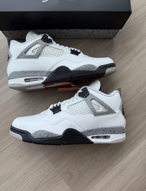 SIZE 6Y GS BRAND NEW Air Jordan 4 Retro OG 'White Cement' 2025 FV5029-100 - Image 3