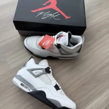 SIZE 6Y GS BRAND NEW Air Jordan 4 Retro OG 'White Cement' 2025 FV5029-100