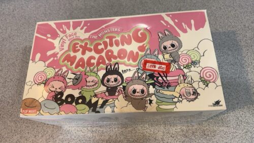 ORIGINAL LABUBU The Pop Mart Monsters Exciting Macaron Blind Box Set of 6 Labubu Doll