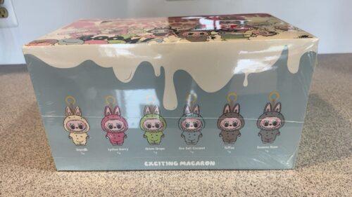 ORIGINAL LABUBU The Pop Mart Monsters Exciting Macaron Blind Box Set of 6 Labubu Doll - Image 2