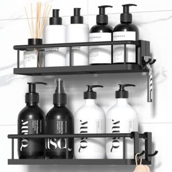 YASONIC Shower Caddy with Removable Hooks 2 Pack
