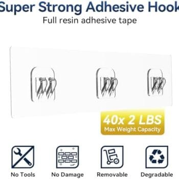 YASONIC Shower Caddy with Removable Hooks 2 Pack