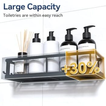 YASONIC Shower Caddy with Removable Hooks 2 Pack