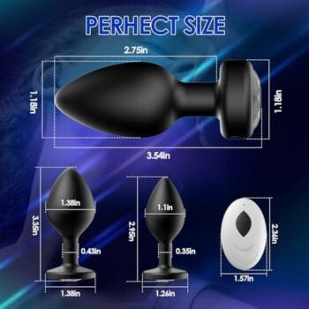 Anal Plug Sex Toys Vibrator with Remote Control
