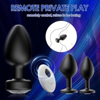 Anal Plug Sex Toys Vibrator with Remote Control