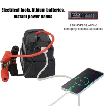 Jumper Cable Clamps with Adapter Car Emergency Battery Booster