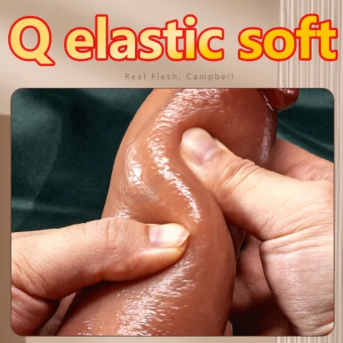 Huge Big Soft Vibrator Heating Realistic Dildo for Woman - Image 4