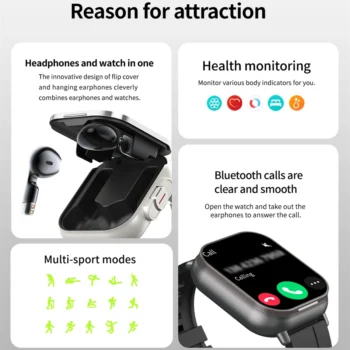2in1 Smartwatch & Bluetooth Earphone