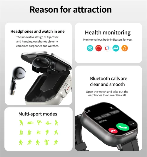 2in1 Smartwatch & Bluetooth Earphone - Image 9