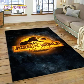 3D Cartoon Jurassic Park Dinosaur Dino Rug Carpet for Living Room