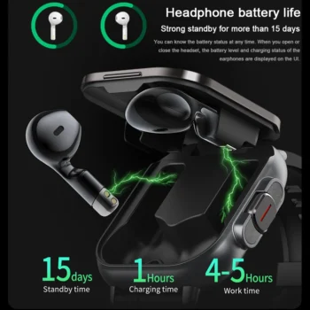 2in1 Smartwatch & Bluetooth Earphone