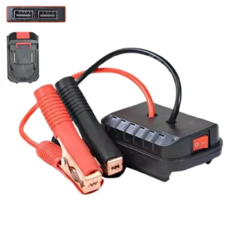 Jumper Cable Clamps with Adapter Car Emergency Battery Booster