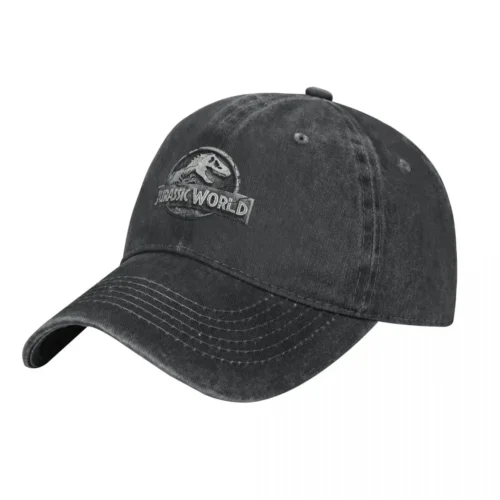 Dinosaur Jurassic Park Baseball Cap Washed Snapback Cap - Image 2