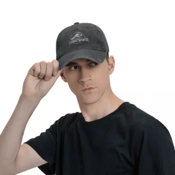 Dinosaur Jurassic Park Baseball Cap Washed Snapback Cap