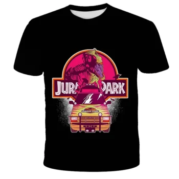 New Jurassic Dinosaur Pattern 3D Print T-Shirts Men/Women
