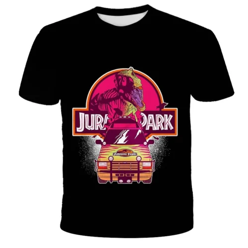 New Jurassic Dinosaur Pattern 3D Print T-Shirts Men/Women - Image 3