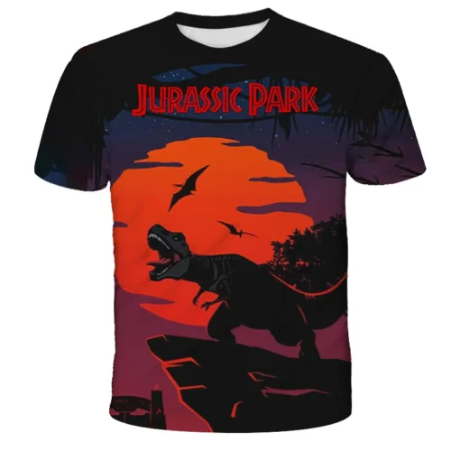 New Jurassic Dinosaur Pattern 3D Print T-Shirts Men/Women - Image 5