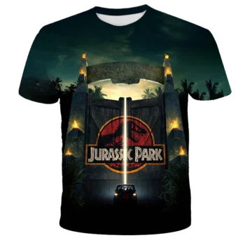 New Jurassic Dinosaur Pattern 3D Print T-Shirts Men/Women