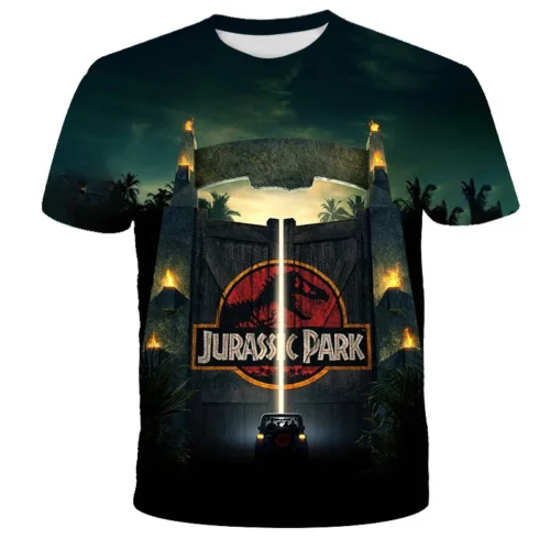 New Jurassic Dinosaur Pattern 3D Print T-Shirts Men/Women - Image 4