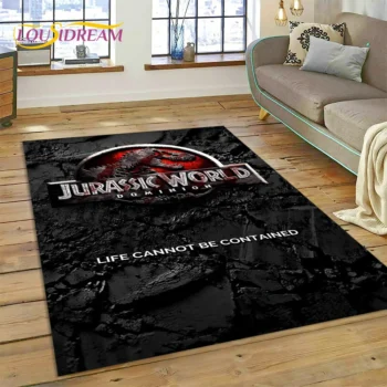 3D Cartoon Jurassic Park Dinosaur Dino Rug Carpet for Living Room