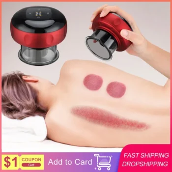 Intelligent Vacuum Cupping Massage Device Electric Heating Scraping Suction Cups Physical Fatigue Relieve Health Guasha Cans - AliExpress 66