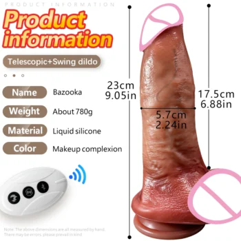 Huge Big Soft Vibrator Heating Realistic Dildo for Woman