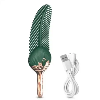 VibraLux peacock feather sex toy vibrator