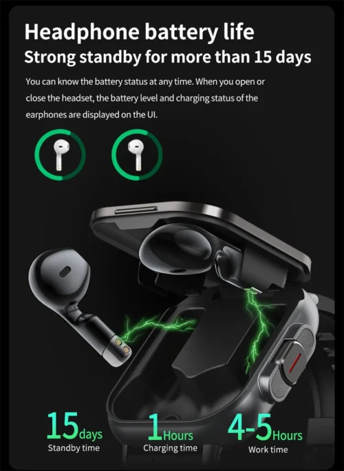 2in1 Smartwatch & Bluetooth Earphone - Image 23