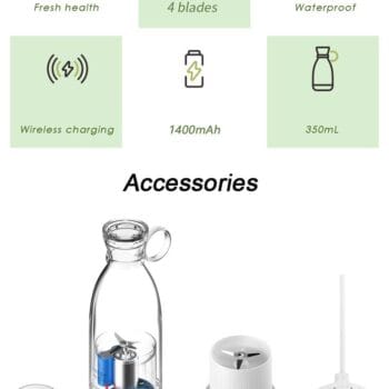 Mini Portable Blender Electric Juicer Fruit Mixers